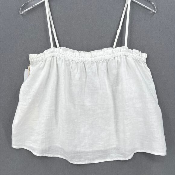 ARITZIA WILFRED Vermeer Linen Camisole Womens Small White Sleeveless Tank NWT - Picture 4 of 15